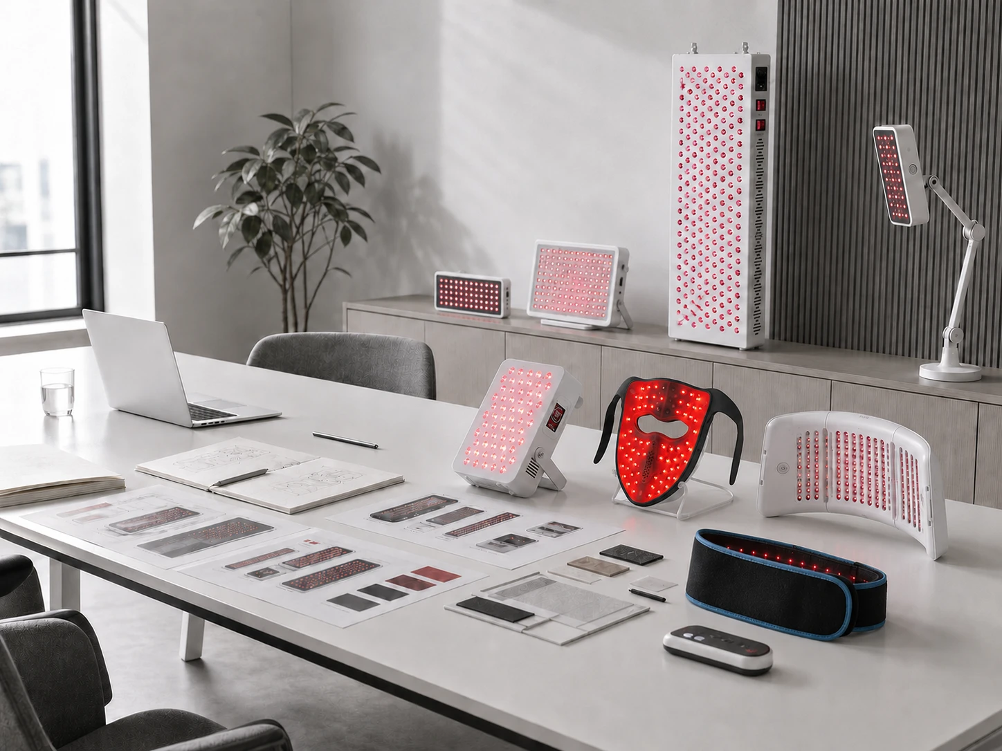 REDDOT in-house red light therapy device R&D and configuration