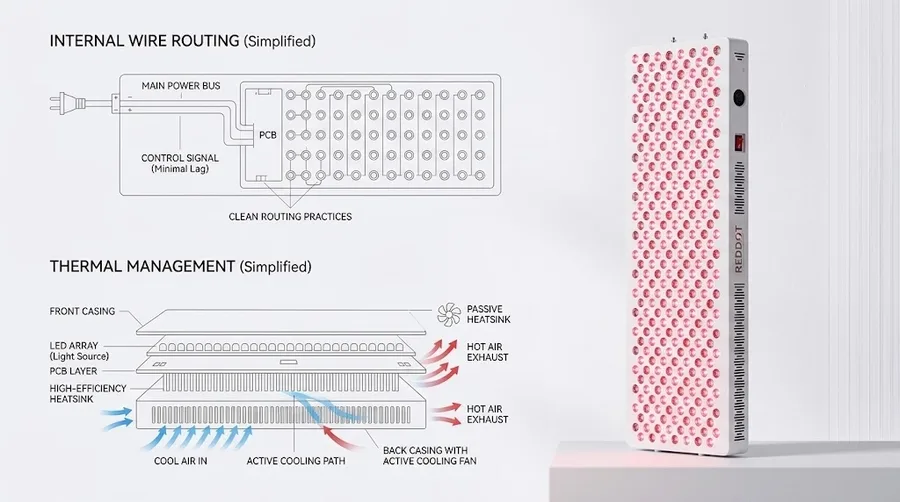 Internal wire routing and thermal management diagram — What are the best brands