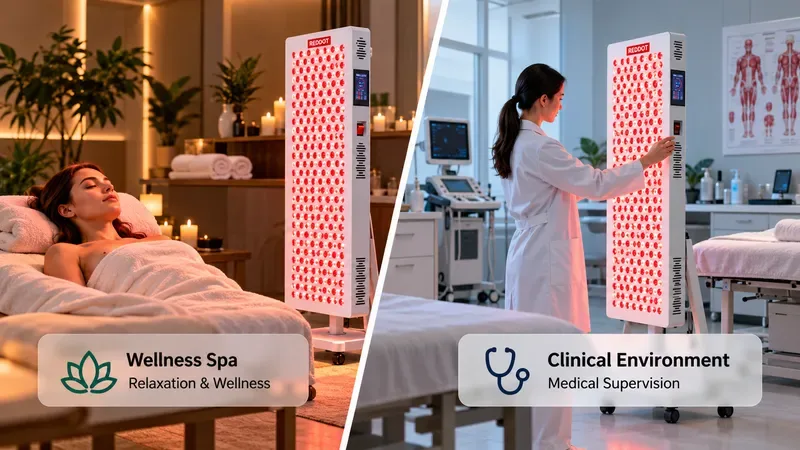 Regulatory divide between wellness spa and clinical environments for red light t